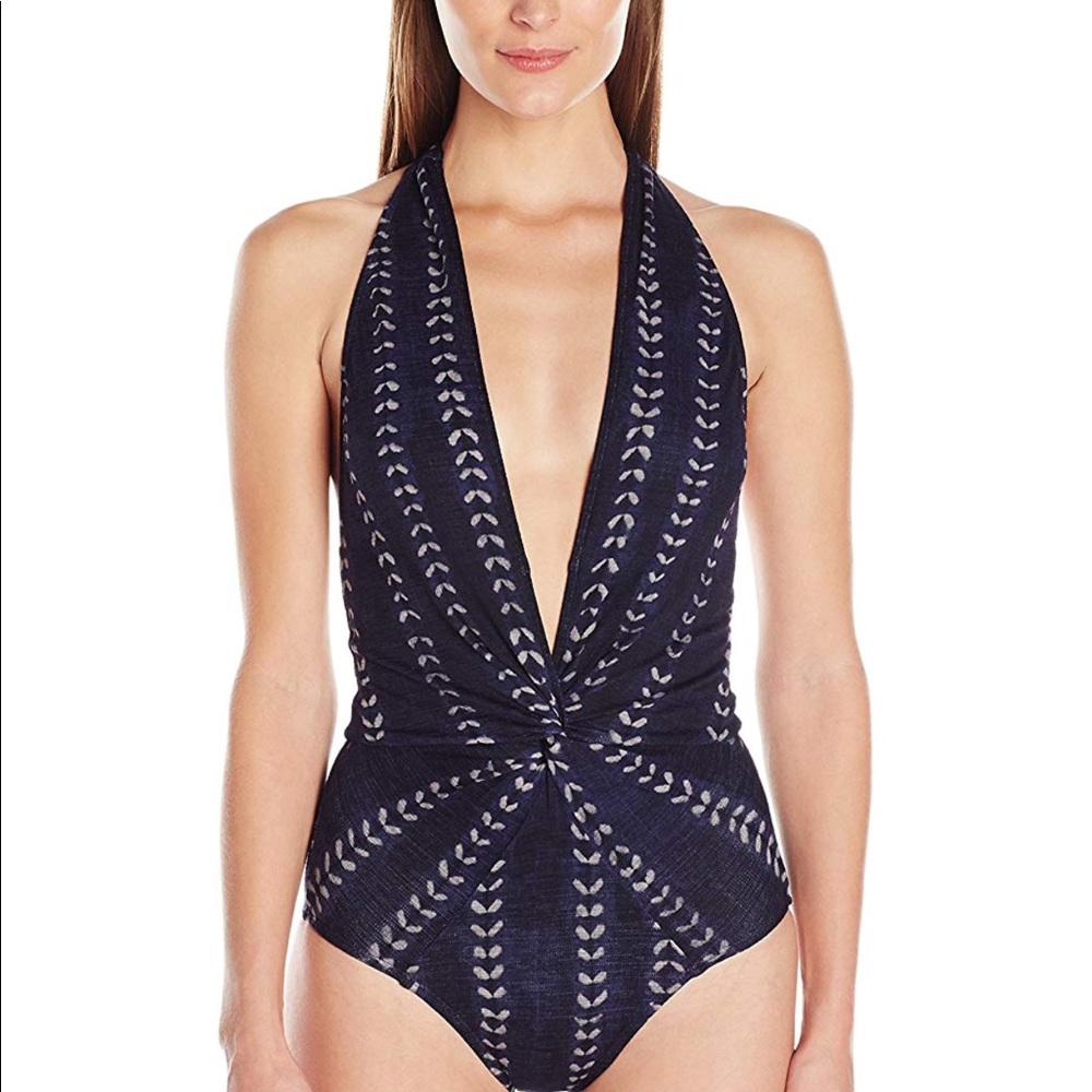 Robin Piccone Imani Plunge Neck One Piece
